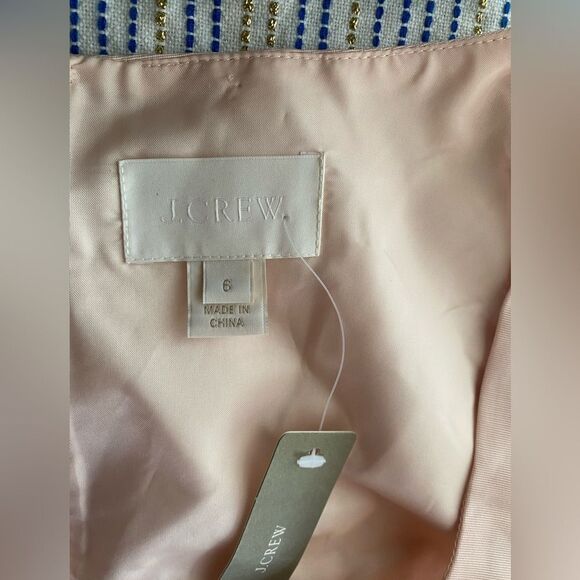 J.Crew Mae Dress Classic Faille Ligh Pink Sleeveless Sz 6 NWT - Picture 5 of 17